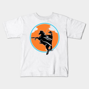 Zorro on a horse Kids T-Shirt